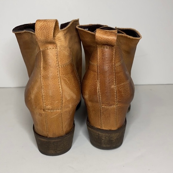 Matisse Paulie Cognac Brown Leather Lace Up Boot Size 8 - Picture 4 of 10